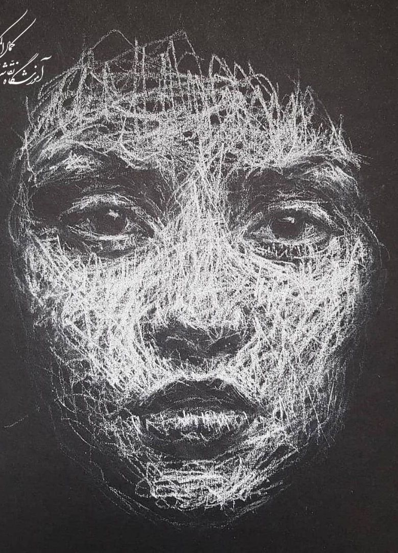 آموزش نقاشی سیاه قلم